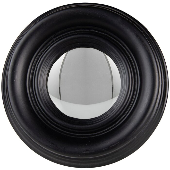 Oglindă rotundă negru elegant Clayre & Eef Ø21x4cm