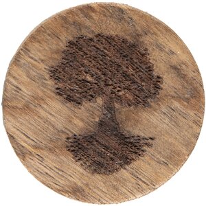 Clayre & Eef 65192 Türknopf Ø 4x4 cm Braun