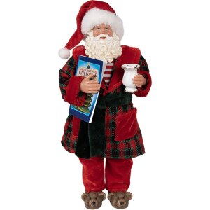 Clayre & Eef 65222 Dekoration Weihnachtsmann 16x8x28...