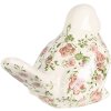 Clayre & Eef 6CE1567L Dekoration Vogel 19x11x14 cm Rosa Beige