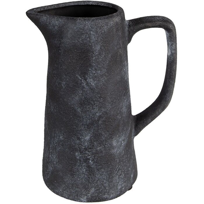 Clayre & Eef 6CE1582L Borcan decorativ 20x13x25 cm Ceramică gri