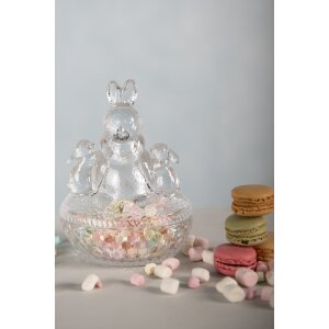 Clayre & Eef 6GL4239 Vorratsglas mit Deckel 12x9x17...