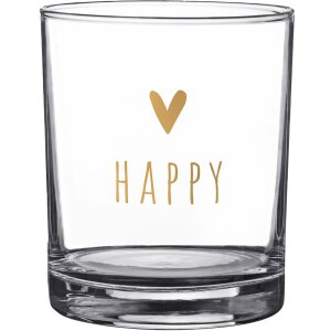 Clayre & Eef 6GL4369 Trinkglas Ø 7x9 cm 230 ml...