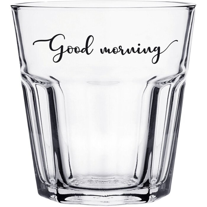 Clayre & Eef 6GL4371 Trinkglas Ø 8x10 cm 250 ml Wasserglas