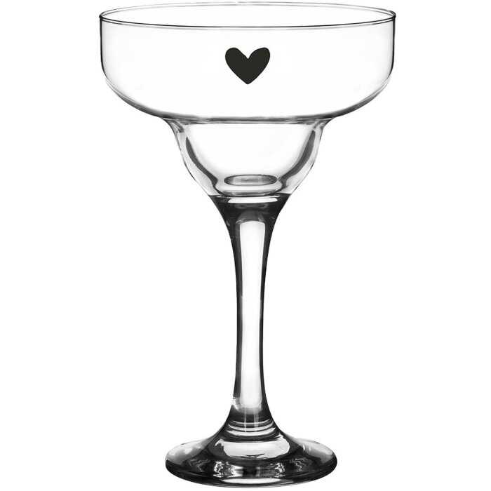 Clayre & Eef 6GL4375 Margarita-Glas transparent Ø 7x17 cm 200 ml