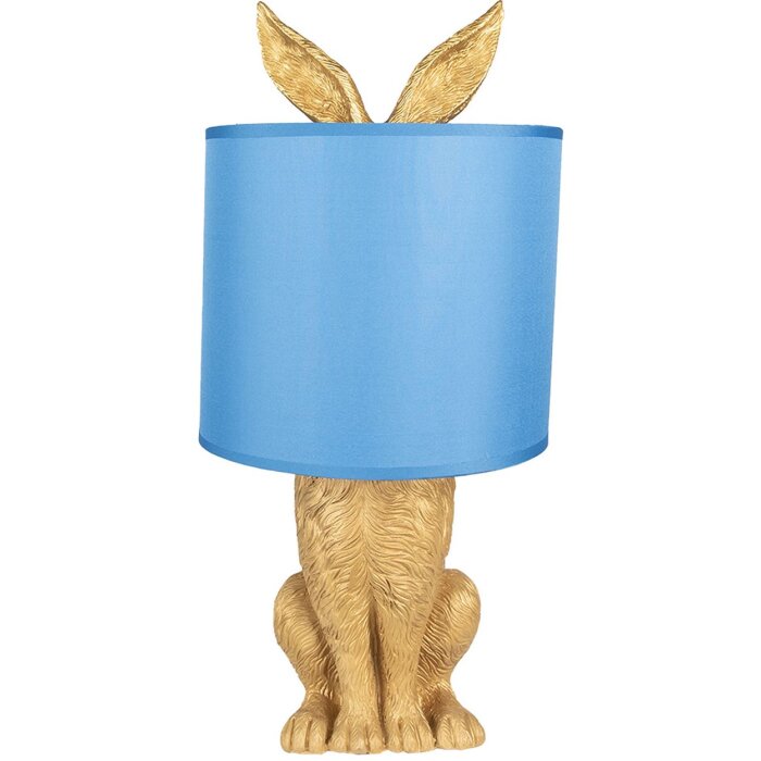 Lampă de masă Clayre & Eef, aurie, Ø 20x43 cm