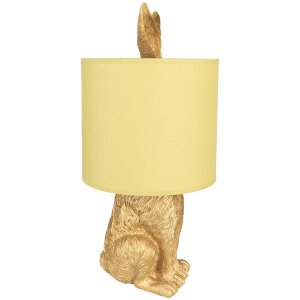 Clayre & Eef 6LMC0013GOY Tischlampe Kaninchen Gold...