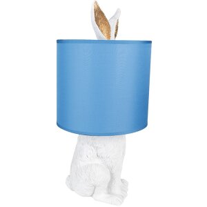 Clayre & Eef 6LMC0013WBL Tischlampe Kaninchen...