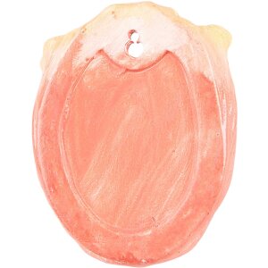 Clayre & Eef 6PR3623 Decorațiune Ghiveci de flori 12x8x15 cm Portocaliu