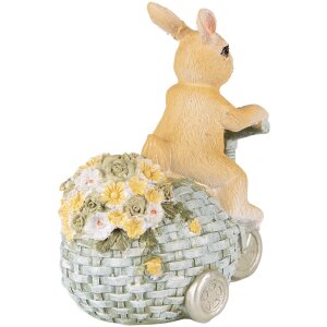 Clayre & Eef 6PR3836 Dekoration Kaninchen 11x8x13 cm Braun Blau