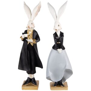 Clayre & Eef 6PR4889 Dekoration Kaninchen 14x12x47 cm...