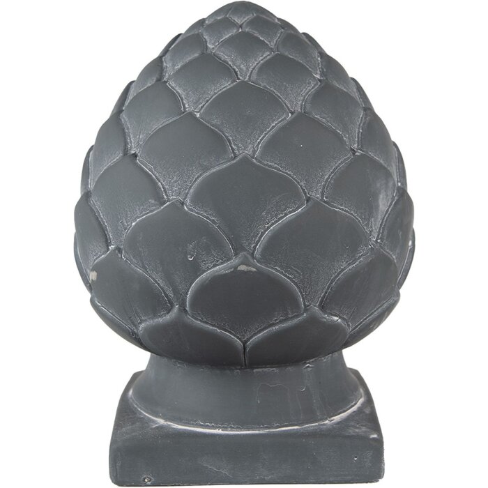 Clayre & Eef - Conopidă de Plop Gri Ø 18x24 cm, Stil Rural