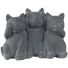 Clayre & Eef 6TE0475 Dekoration Katzen 22x10x16 cm Grau