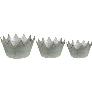 Clayre & Eef 6Y4879 Pflanzenhalter Grau Grün...