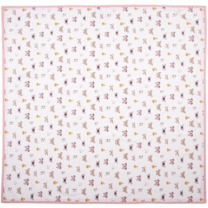 Clayre & Eef BPD15 Tischdecke 150x150 cm Beige Rosa...
