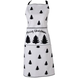 Clayre & Eef BWX41W Schürze 70x85 cm Weiß...