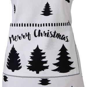 Clayre & Eef BWX41W Schürze 70x85 cm Weiß...