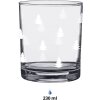 Sticlă de băuturi Clayre & Eef Ø 7x9 cm, 230 ml, transparentă cu detaliu alb