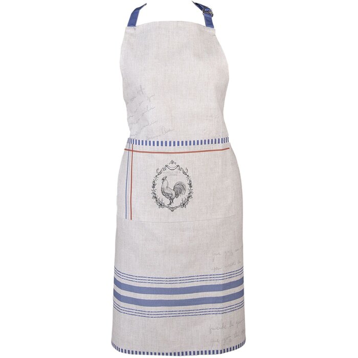 Clayre & Eef DFR41 Schürze 70x85 cm Beige Kochschürze
