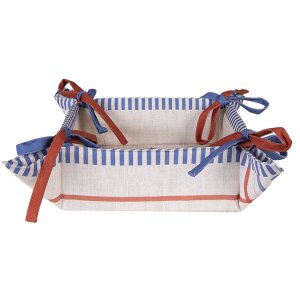 Clayre & Eef DFR47 Brotkörbchen 35x35x8 cm Beige...