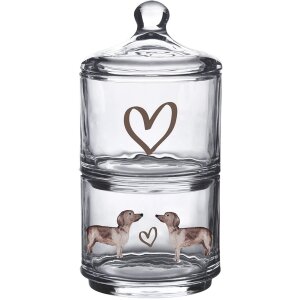 Clayre & Eef DHLGL0002 Vorratsglas mit Deckel...
