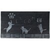 Perete de intrare Clayre & Eef MC243, 75x45x1 cm, negru, dreptunghiular