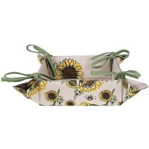 Clayre & Eef SUS47 Brotkörbchen 35x35x8 cm Beige...