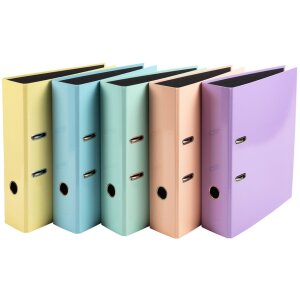 Exacompta Ordner PremTouch A4 Rückenbreite 80 mm Pastell Aquarel