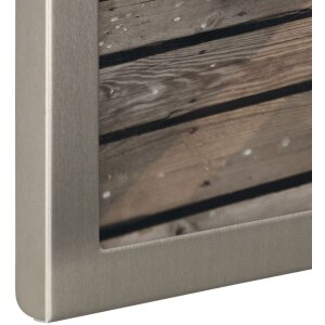 Hama Aluminium-Fotorahmen Riva 13x18 cm Titan Tischaufsteller Hoch- Querformat