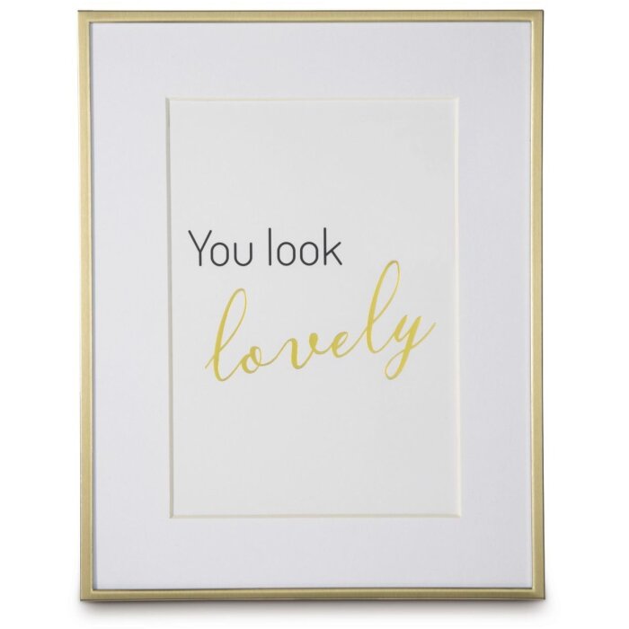 Hama aluminiu cadru foto Sassy 10x15 cm aur mat