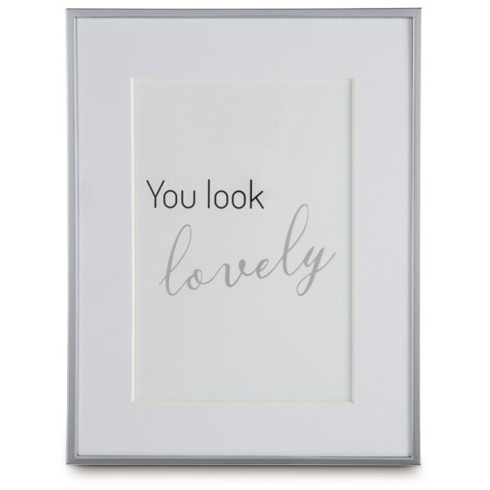 Hama Aluminium-Fotorahmen Sassy silber glänzend 13x18 cm