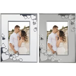 Hama Aluminium Fotorahmen Valentine 10x15 cm und 13x18 cm Silber