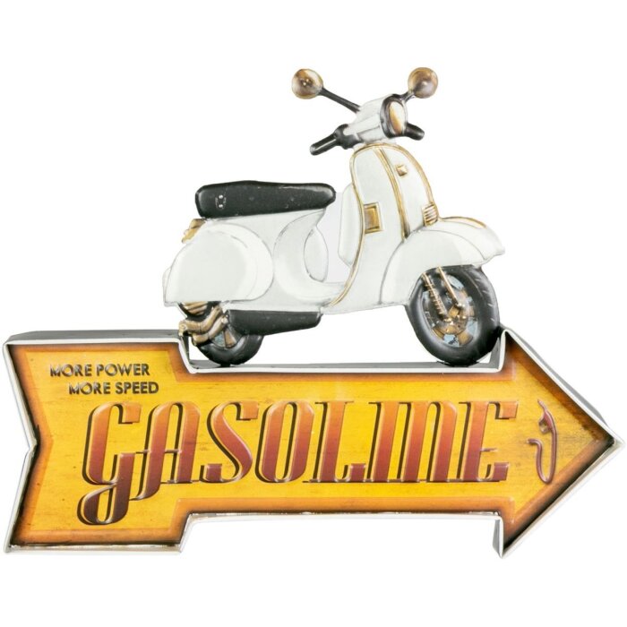 Decorațiune de perete metalică ZEP Winfield 48x38x5 cm