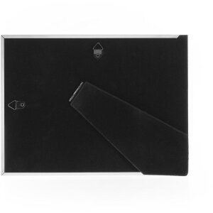 Rama foto metalică dublă Olimpia argintie pentru 2 fotografii 10x15 cm