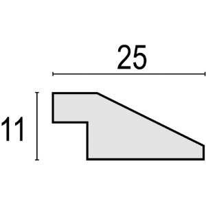 Ramă foto Adler 30x40 cm, natur, din polistiren