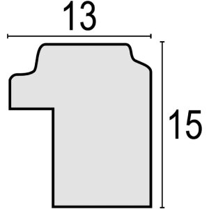 Ramă foto ZEP Bensen albă 15x20 cm