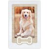 ZEP Dog Picture Frame Osso lemn 10x15 cm cu os motiv format portret