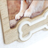 ZEP Dog Picture Frame Osso lemn 10x15 cm cu os motiv format portret