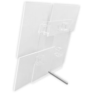 Rama foto ZEP Clay din acrilic pentru 4 fotografii 10x15 cm