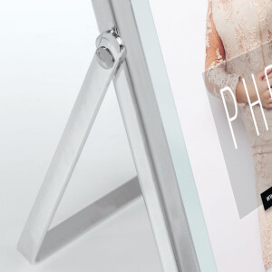 ZEP ramă foto din metal Marion argintiu 13x18 cm cu sticlă flotată