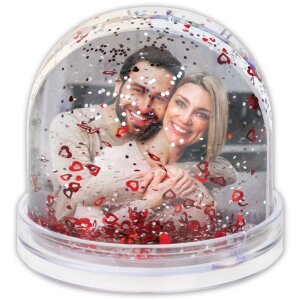 ZEP Glitzerkugel PG503 Rote Herzen 6,5x6,2 cm