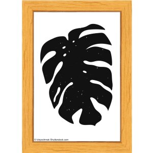 Walther Holzrahmen Liv Monstera 10x15 cm natur