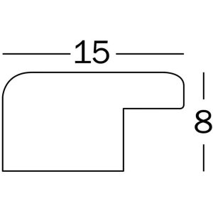Walther Holzrahmen Liv Monstera 20x30 cm weiß