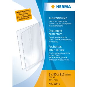 HERMA 5041 Husă pentru carte de identitate DIN A7 cu...