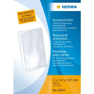 HERMA 5043 Suporturi pentru cărți de identitate 2xDIN A6...