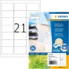 HERMA 10727 Recyclingpapier Etiketten A4 63.5x38.1 mm weiß permanent haftend