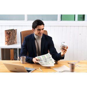 HERMA 10760 Ordneretiketten 192 x 61 mm naturbraun permanent haftend 80 Stk