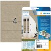 HERMA 10760 Ordneretiketten 192 x 61 mm naturbraun permanent haftend 80 Stk