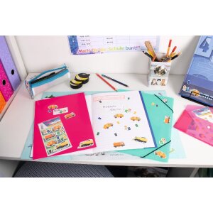 HERMA 15482 Set de autocolante decorative pentru vehicule de colectare a gunoiului multicolore