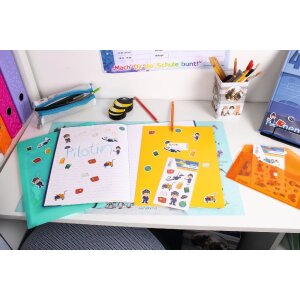 HERMA 15487 Set autocolant autocolant pilot avion și accesorii